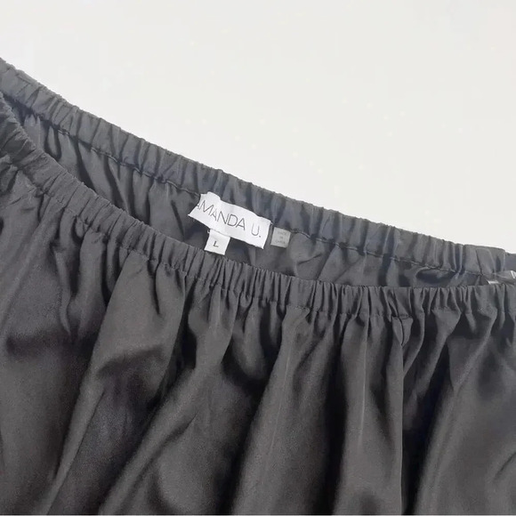 Amanda Uprichard Black Nirvana Blouse L EUC - Picture 4 of 8